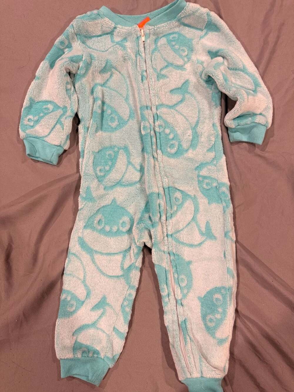 Pinkfong Baby Shark Fleece Jumpsuit Size 18M